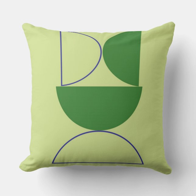 abstract shapes art cushion (Front)