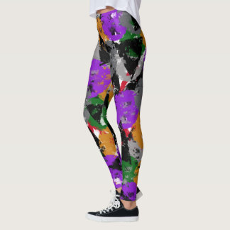 Abstract Shapes Artistic Leggings