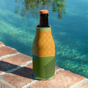Abstract Shapes Bottle Cooler
