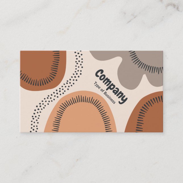 Abstract Shapes Business Card (Front)