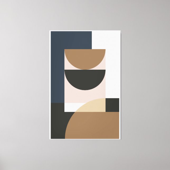 Abstract shapes canvas print (Front)
