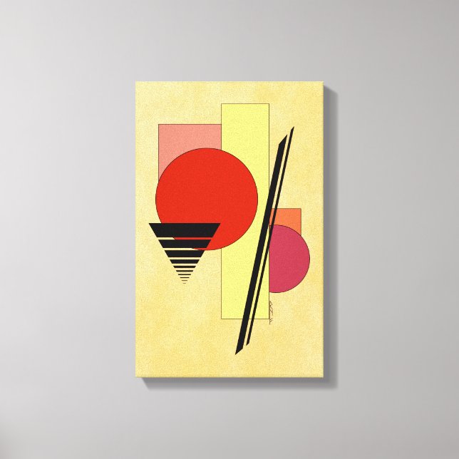 Abstract Shapes Canvas Print (Front)
