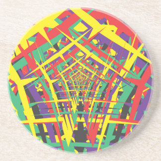 Abstract shapes coaster