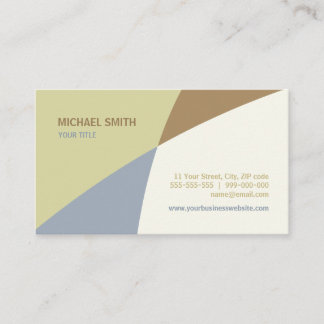 Abstract Shapes Colour Blocks business card
