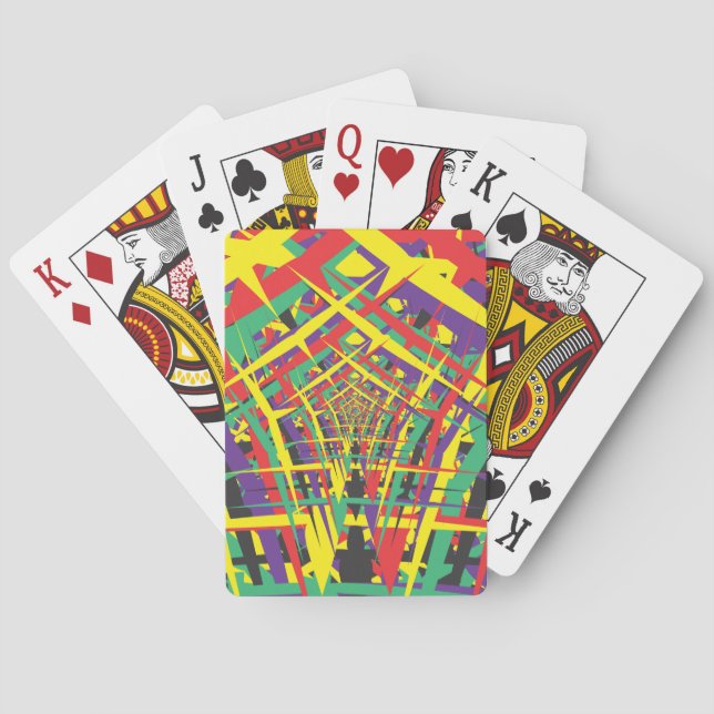Abstract Shapes Game Playing Cards (Back)