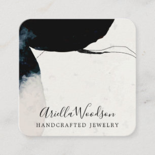 Abstract Shapes Jewellery Designer Chic Square Bus Square Business Card