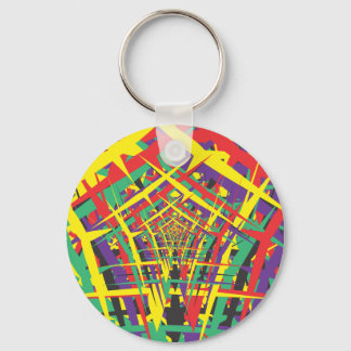 Abstract shapes key ring