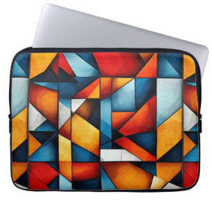 Abstract shapes laptop sleeve