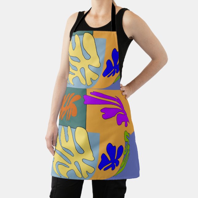 Abstract Shapes, Matisse Style, add text, Apron (Insitu)