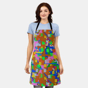 Abstract Shapes, Matisse Style, add text, Apron