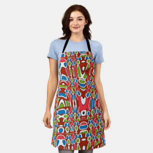 Abstract Shapes, Matisse Style, add text, Apron