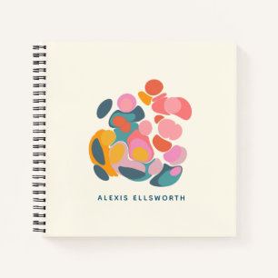 Abstract Shapes Modern Art Design Personalized Notebook