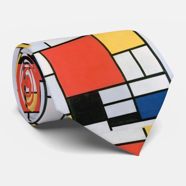 Abstract Shapes Mondrian Tie (Rolled)