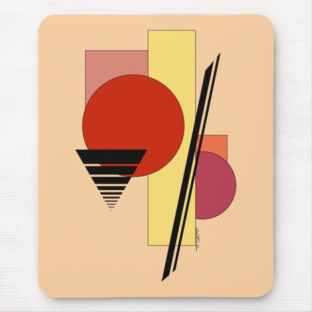 Abstract Shapes Mouse Mat (Front)