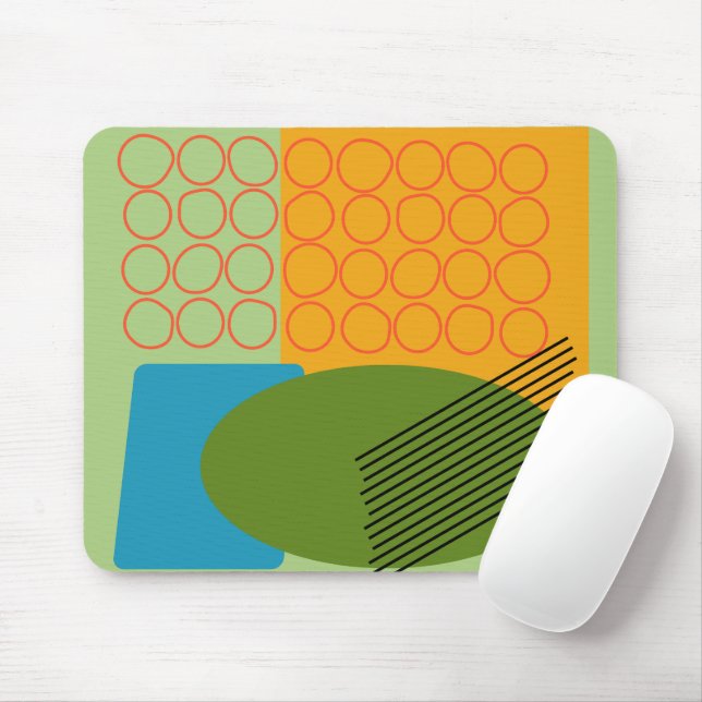 Abstract Shapes  Mouse Mat (With Mouse)