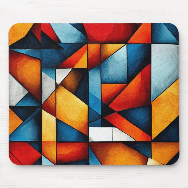 Abstract shapes mouse mat (Front)
