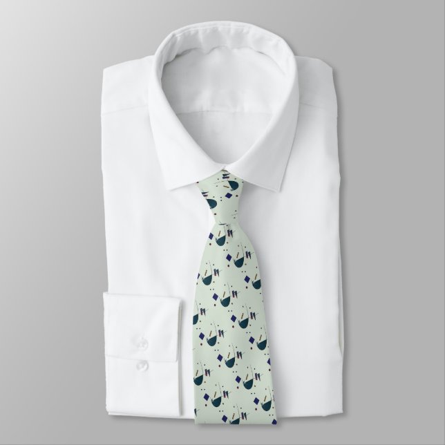 Abstract Shapes Neck Tie (Tied)