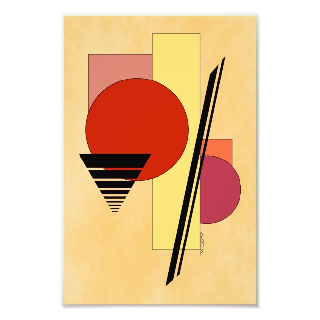 Abstract Shapes Photo Print (Front)