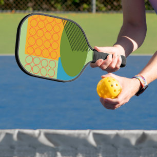 Abstract Shapes Pickleball Paddle