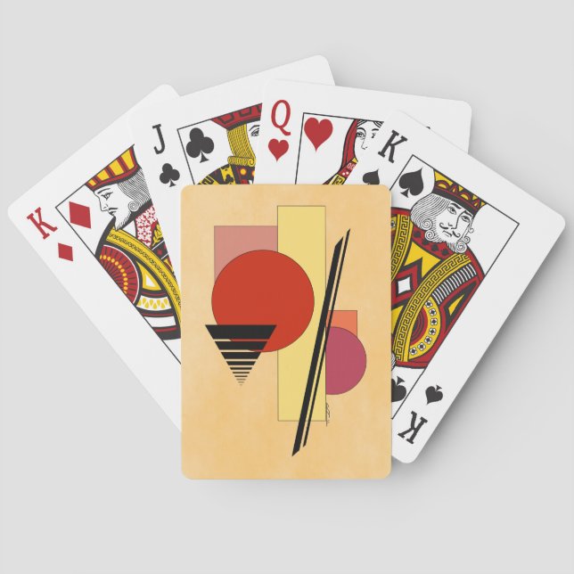 Abstract Shapes Playing Cards (Back)
