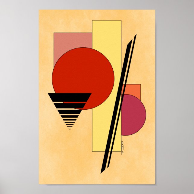 Abstract Shapes Poster (Front)
