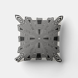 abstract shapes pseudo 3D labirinth Cushion