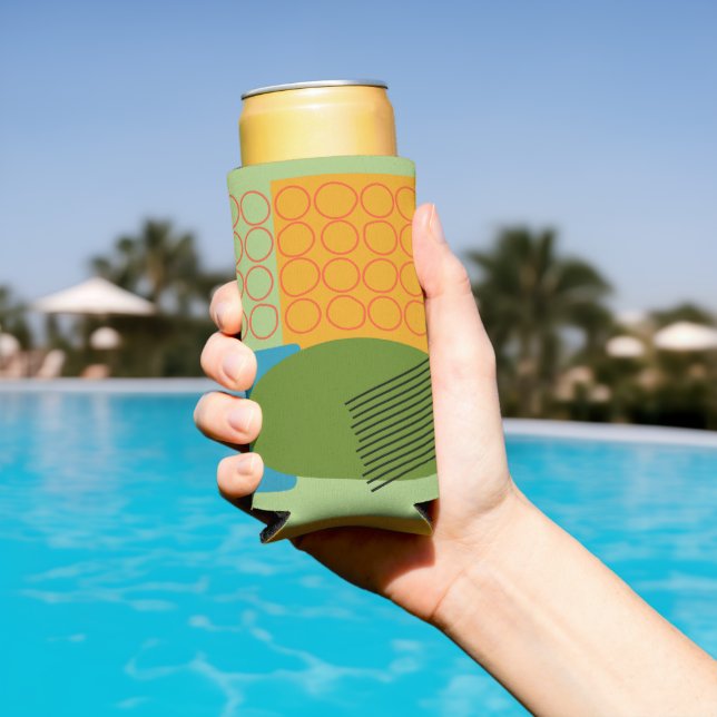 Abstract Shapes  Seltzer Can Cooler (In Situ Pool)