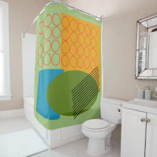 Abstract Shapes Shower Curtain