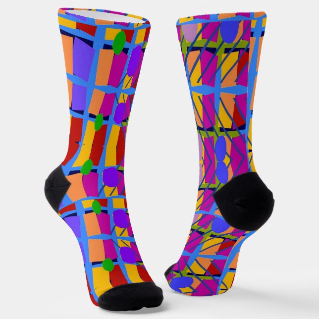 Abstract Shapes Socks (Angled)