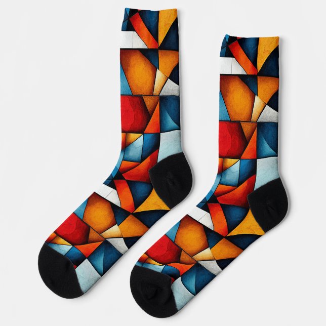 Abstract shapes socks (Left)