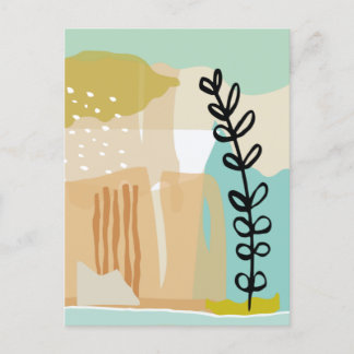 Abstract Shapes Summer #illustration #minimalist Postcard