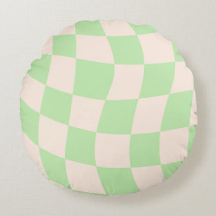 Abstract Shapes Throw Pillow in Warm Palette Color