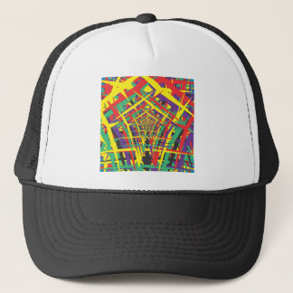 Abstract shapes trucker hat