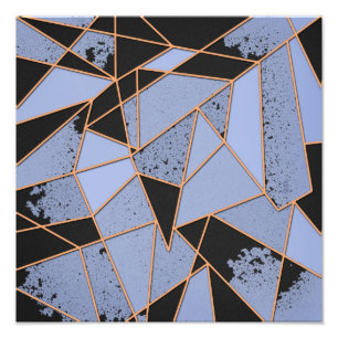 Abstract shattered photo print