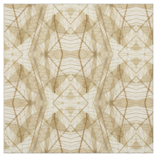 Abstract Sheer Cream Beige Pattern Fabric