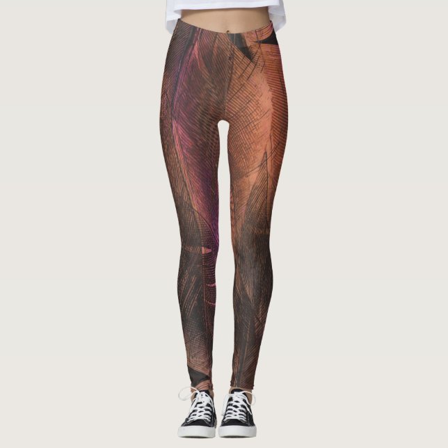 Abstract sheets leggings (Front)
