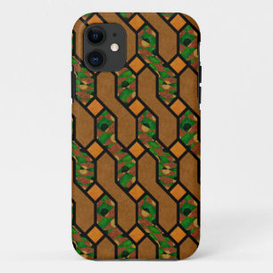 Abstract Shimmy Wood Pattern iPhone 11 Case
