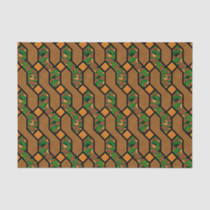 Abstract Shimmy Wood Pattern Tissue Paper