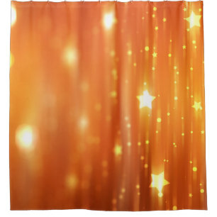 abstract shiny orange backgroundabstract,art,backg shower curtain