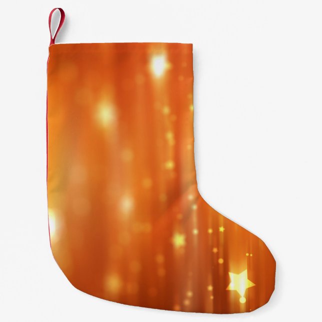 abstract shiny orange backgroundabstract,art,backg small christmas stocking (Front)