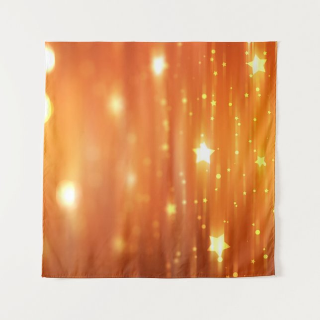 abstract shiny orange backgroundabstract,art,backg tapestry (Front)