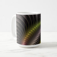 Abstract Shiny Trippy Colourful 3D Fractal Art