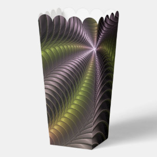 Abstract Shiny Trippy Colourful 3D Fractal Art Favour Box
