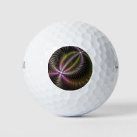Abstract Shiny Trippy Colourful 3D Fractal Art