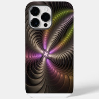 Abstract Shiny Trippy Colourful 3D Fractal Art