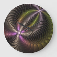 Abstract Shiny Trippy Colourful 3D Fractal Art