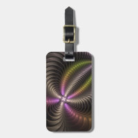 Abstract Shiny Trippy Colourful 3D Fractal Art
