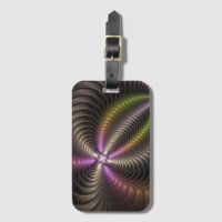 Abstract Shiny Trippy Colourful 3D Fractal Art