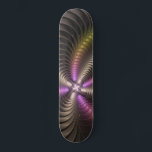 Abstract Shiny Trippy Colourful 3D Fractal Art Skateboard<br><div class="desc">Striking fractal art, abstract and luminous,
unique artwork with powerful motions.
Design for your skateboard and more.</div>