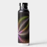 Abstract Shiny Trippy Colourful 3D Fractal Art